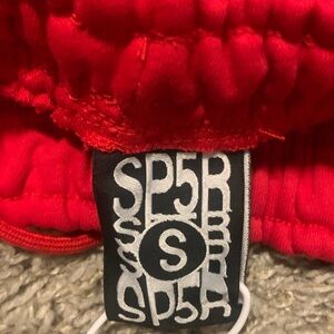 Red SP5R sweat pants
